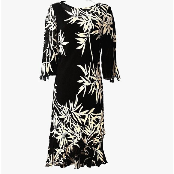 Tropical Whimsigoth Sheer Overlay Midi Dress Size‎ 4 Resort FairyGrunge Artsty - Picture 1 of 13